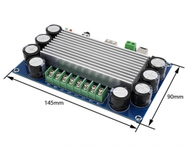 DC 12V-18V TDA7388 Bluetooth AUX USB Digital Amplifier Module Stereo 50Wx4 Output 4ohm 4-Channel Power Amplifier